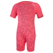 Overal tenká krátka tlač Outlast® UPF 50+ jahodový, kvietky