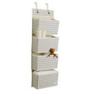 Závesný organizér Recycled Gringham Beige 3 SPROUTS