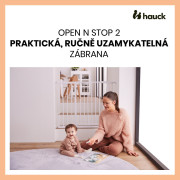 Zábrana Open N Stop 2 Set 75-80 cm + nadstavec 9 cm White Hauck