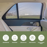 Slnečná clona do auta nasúvacia L Black Zopa