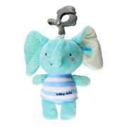 Detská plyšová hračka s hracím strojčekom a klipom Baby Mix