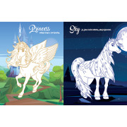 Omaľovánky so svietiacim tetovaním Jednorožci