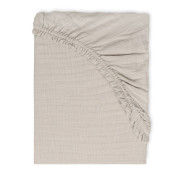 Mušelínové prestieradlo s gumou 58 x 110 x 8 cm béžovej BabyMatex