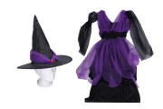 Set karneval - čarodejnica fialová