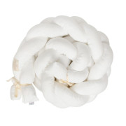 Chránič do postieľky mušelín pletený vrkoč 200 cm Babymatex