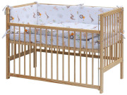 Detská postieľka s kompletnou výbavou, 120 x 60 cm, Gona Scarlett