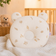 Mušelínový tvarovaný vankúšik Lúka Nature, béžová Baby Nellys