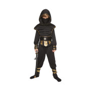 Kostým detský Ninja čierno-zlatý veľ. 10-12 rokov Albi