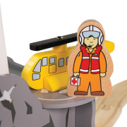 Tunel s majákom a heliportom Bigjigs Rail