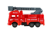 Hasičské auto plast na spätné natiahnutie 4 druhy, 11 cm