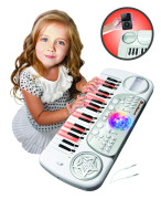 Klávesy s disco guľou s výukovou funkciou