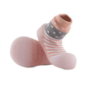 Ponožkové topánočky Chameleon Pink Polka