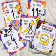 Míľnikové a kontrastné kartičky 2v1 Edukid