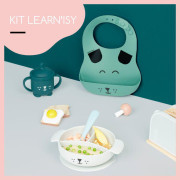 Silikónová jedálenská súprava LEARN´ISY Kit