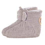 Papučky podšité Outlast® Šedá/pruh bielo-šedý melír