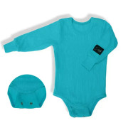 Rastúce body rebrované Turquoise - tyrkysová Esito