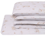 Detské obliečky do postieľky 100 x 135 cm bavlnený satén Husi Infantilo