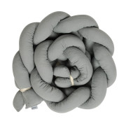 Chránič do postieľky mušelín pletený vrkoč 200 cm Babymatex