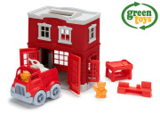 Green Toys Hasičská stanica s autíčkom