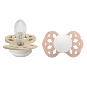 Infinity symetrické cumlíky silikón 6 - 36 mesiacov 2 ks Bibs