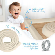 Ochranná páska penová na ochranu hrán a rohov nábytku 2 m Sipo