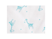 Letný bio spací vak s nožičkami žirafky aqua Kaarsgaren