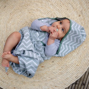 Mušelínová osuška Blenker s kapucňou 100x70 cm KipKep