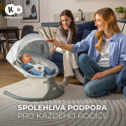 Lehátko hojdacia s melódiou 2 v 1 Lumi, do 9 kg, Premium Kinderkraft