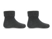 Dojčenské ponožky BIO bavlna tm. šedé Be Snazzy