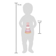 Nasadzovanie na tyč Veža ružová small foot