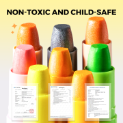 Jemné voskovky Zmývateľné Glitter 24 ks