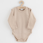 Dojčenské celorozopínacie body New Baby Classic II Uni 3ks béžové