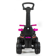 Detské odrážadlo Baby Mix Mega s vodiacou tyčou modré