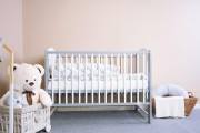 Detská postieľka New Baby Elsa 120 x 60 cm bielo-šedá