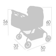 Môj prvý kočík pre bábiky s taškou Sophie 56 cm DeCuevas