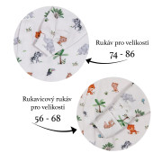 Dojčenský overal na spanie Safari Biela Esito