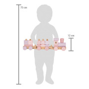 Nasadzovanie Drevený vláčik small foot