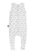 Celoročný spací vak s nohavicami Čierne bodky Sleepee