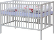 Detská postieľka biela s kompletnou výbavou 120 x 60 cm Soly Scarlett