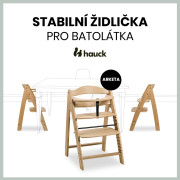 Drevená stolička Arketa dub masív Hauck