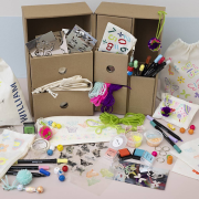 Kreatívna sada Maxi box so zásuvkami Dekorovanie textilu Creativ Company