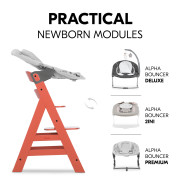 Jedálenská drevená stolička Hauck Alpha+