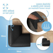 Ochrana rohov a hrán penová sada 4 ks Sipo