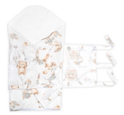 Náhradný povlak bavlna na retro zavinovačku Medvedík a pierko Baby Nellys