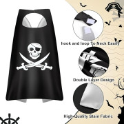 Detský karnevalový prevlek Pirát 2v1