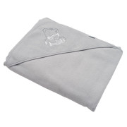 Detská froté osuška s výšivkou a kapucňou New Baby 100x100 cm