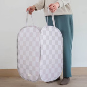 Skladací úložný kôš Recycled Checkerboard Beige 3 SPROUTS
