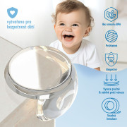 Ochrana rohov a hrán O-profil, sada 12 ks transparentná Sipo