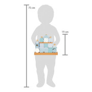 Nasadzovanie na tyč Domček modrý small foot