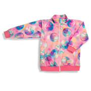 Mikina na zips Disko guľa - ružová Esito